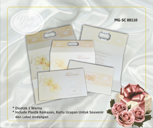 Undangan Template Elegan 13,5 x 21,5 cm